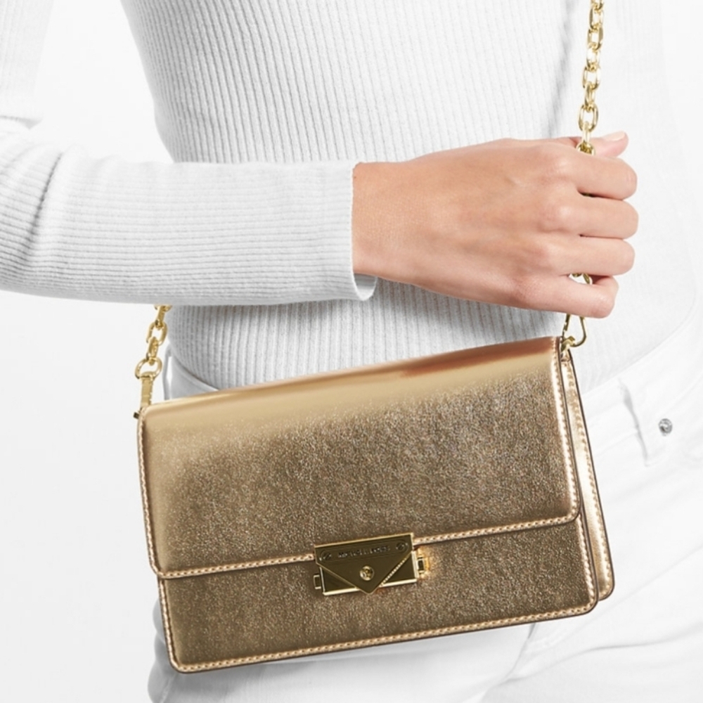 Michael Kors Metallic Clutch Bag